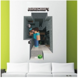 Samolepící dekorace - tapeta Minecraft Č.2