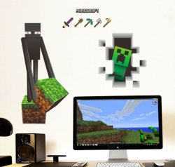 Samolepící dekorace - tapeta Minecraft Č.3