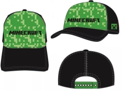Čepice kšiltovka Minecraft zelená